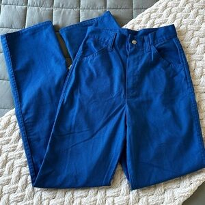 Rare 1970’s Vintage Sears Roi L’Hiver Blue Pants